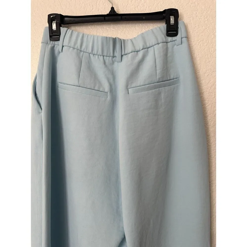 Abercrombie & Fitch Sloane Tailored & Pleated Sky Blue Pants Curve Love Size 27L - Picture 6 of 8